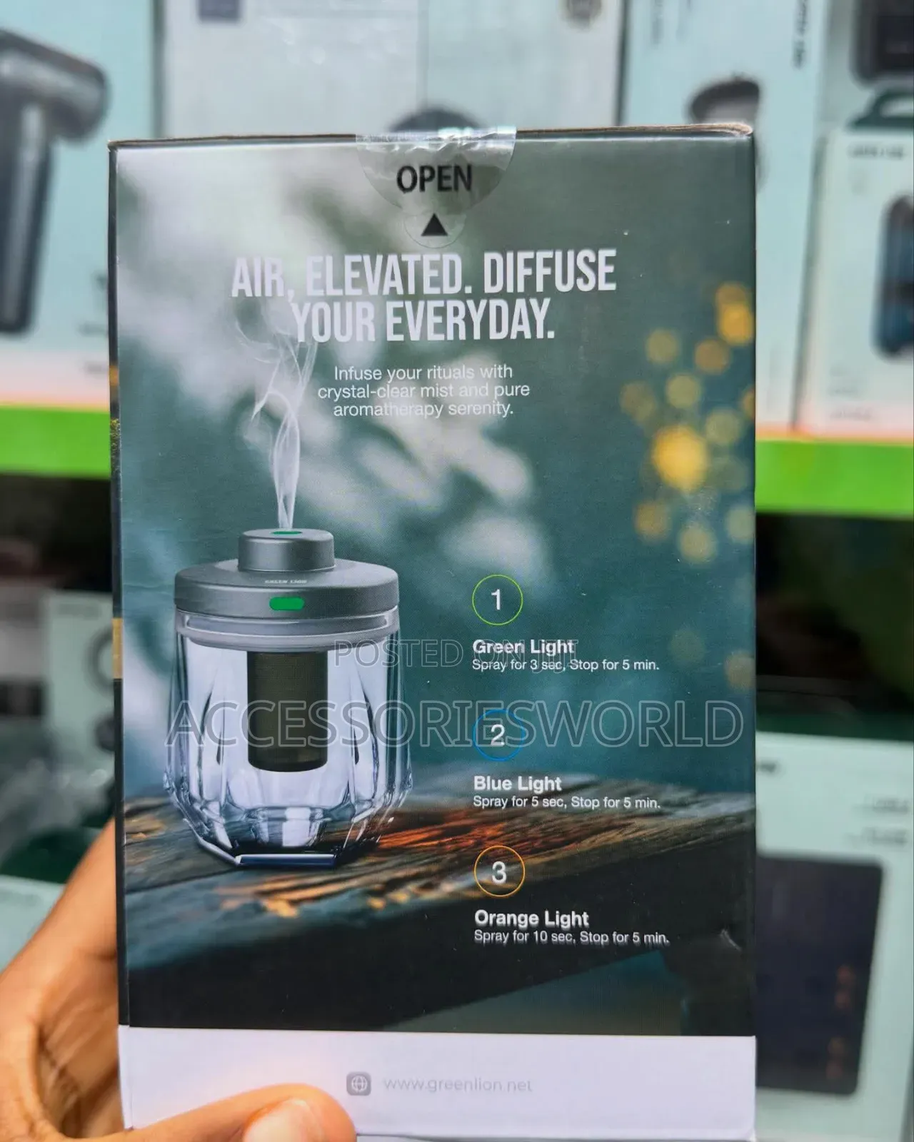 Green Lion Crystal Fragrance Diffuser