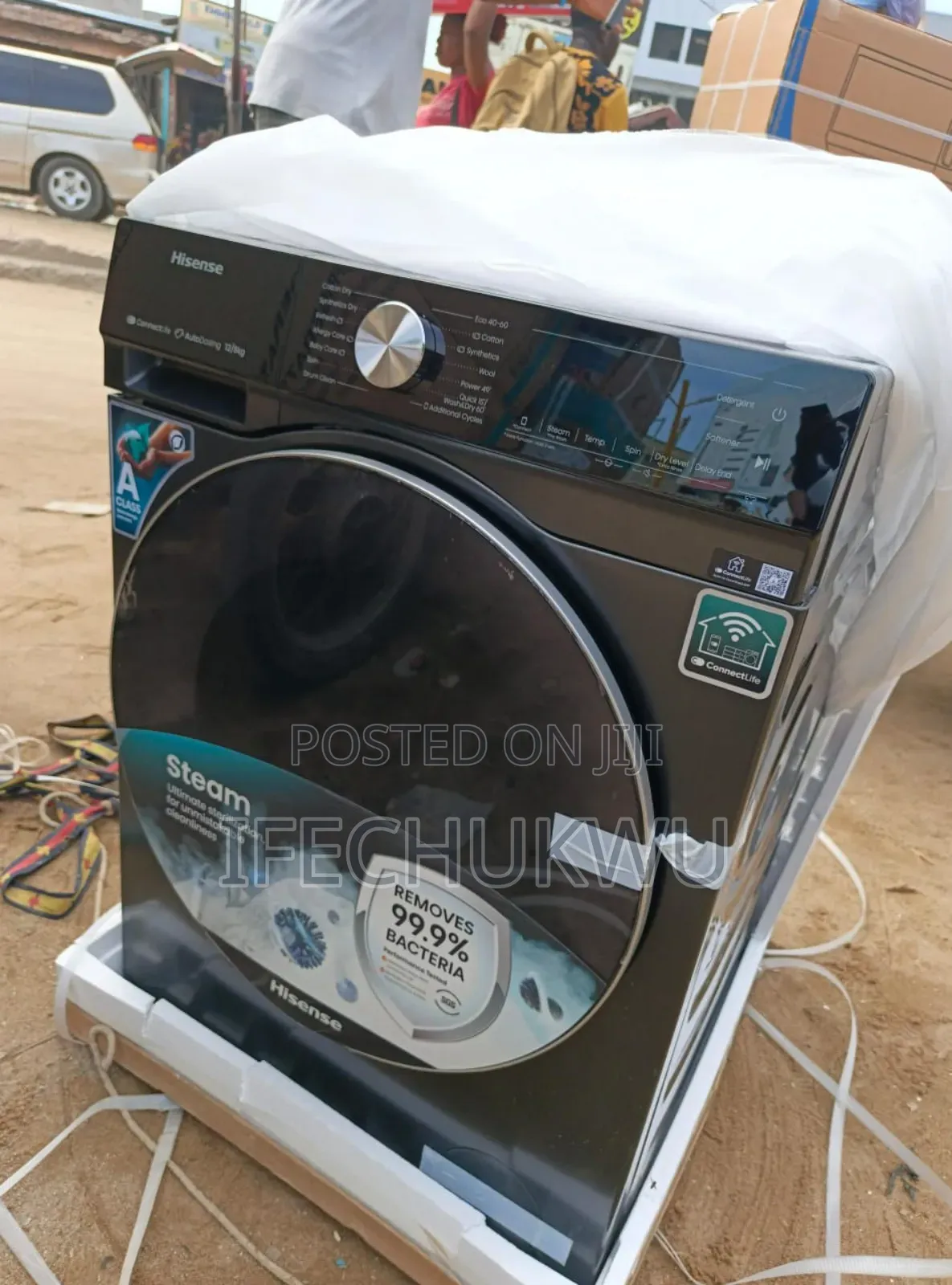 Hisense 12kg Automatic Inverter Washing Dryer Front Load  %Copper
