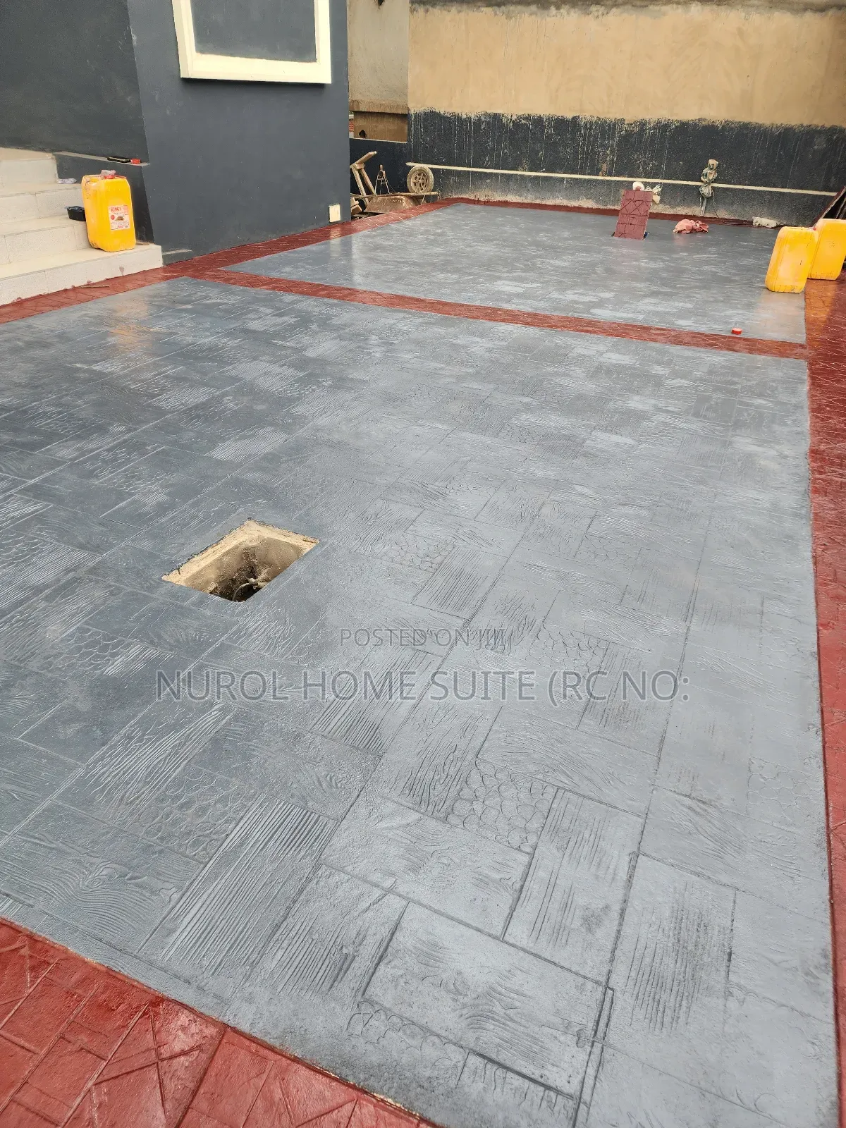 Detailed Stamped Concrete Finishing