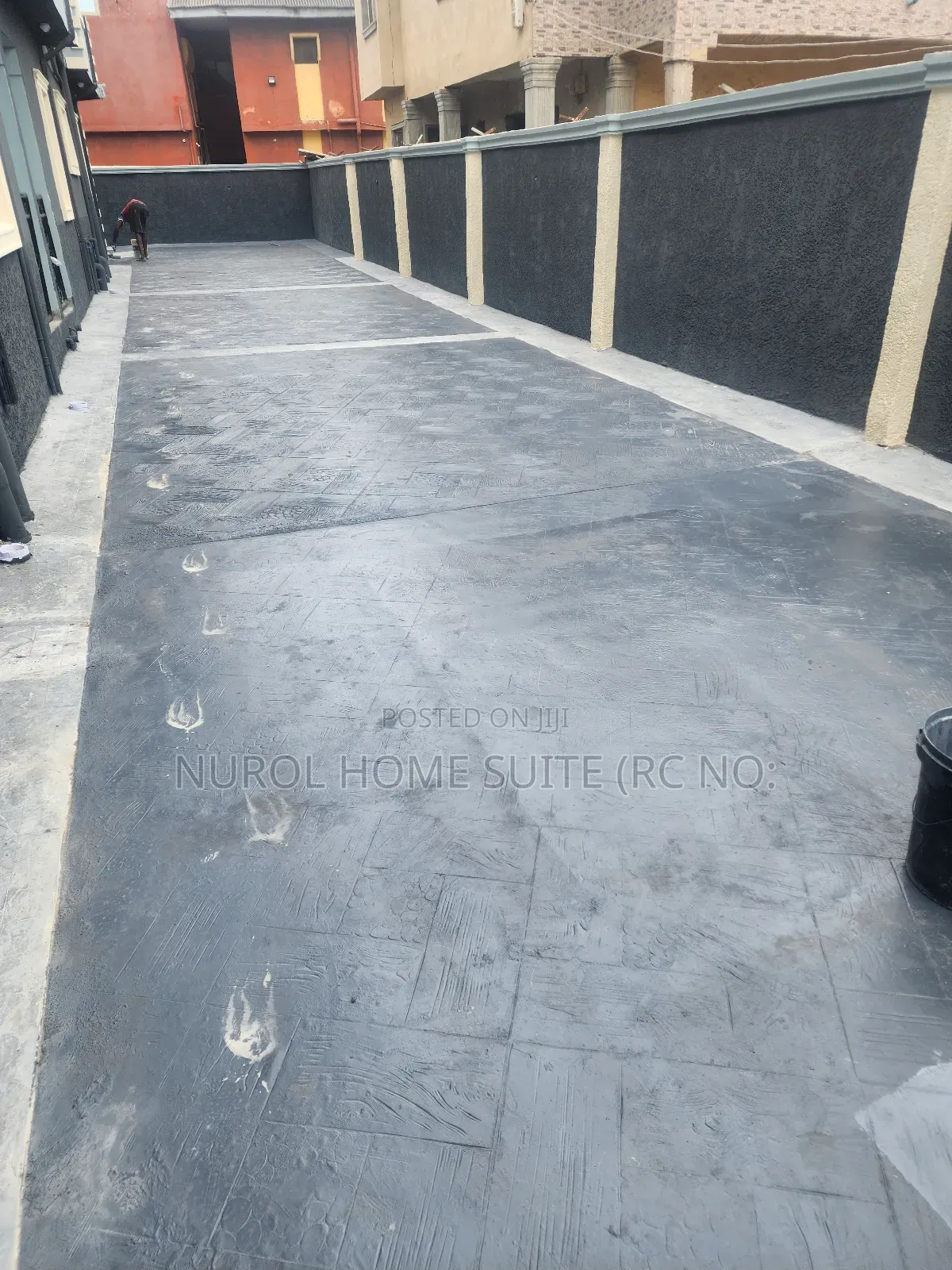 Stamped Concrete Floor Finishing