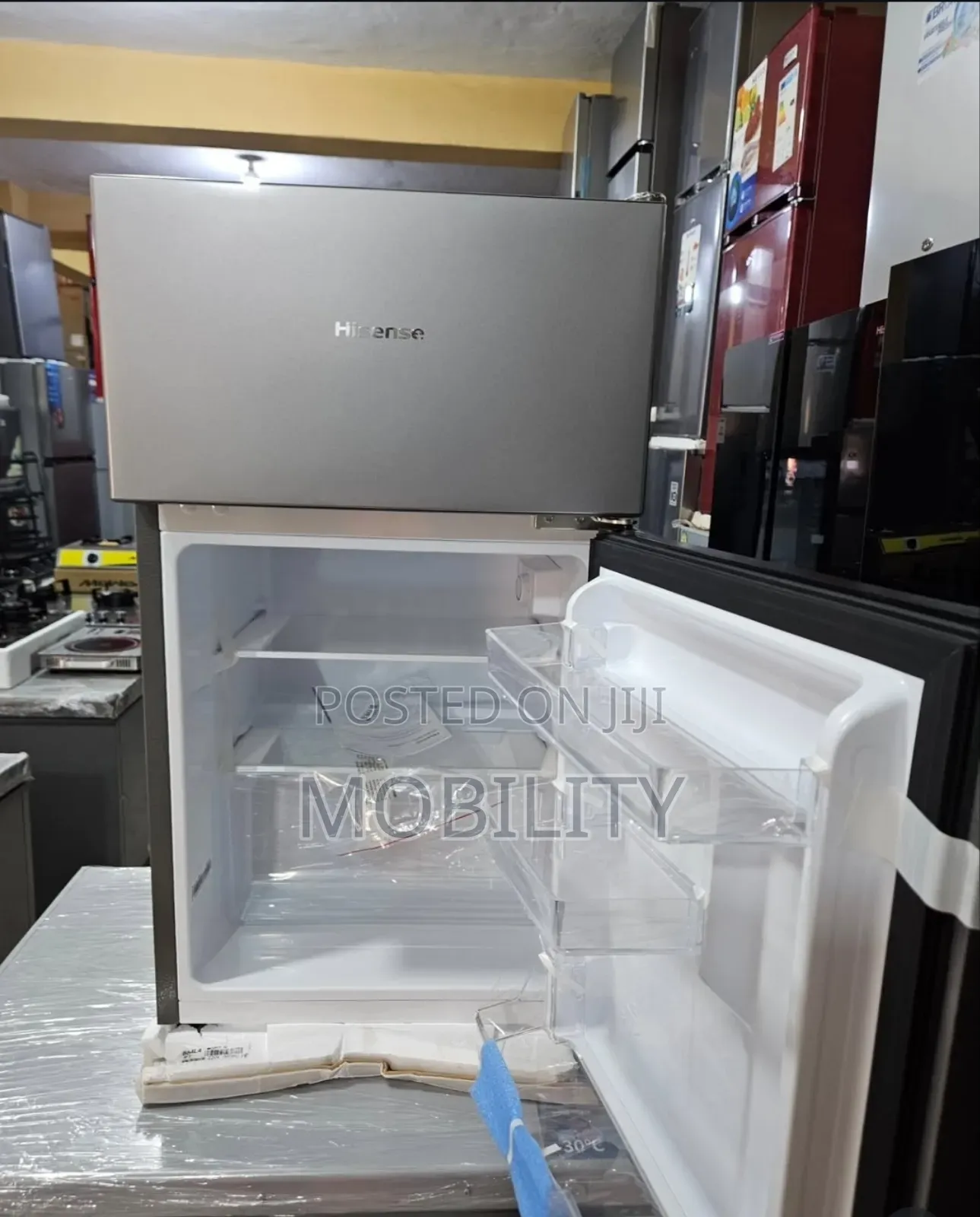 Hisense Double Door Refrigerator 100liters Frezzer