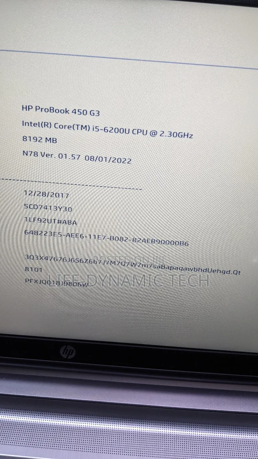 Laptop HP ProBook 450 G3 8GB Intel Core I5 SSD 256GB