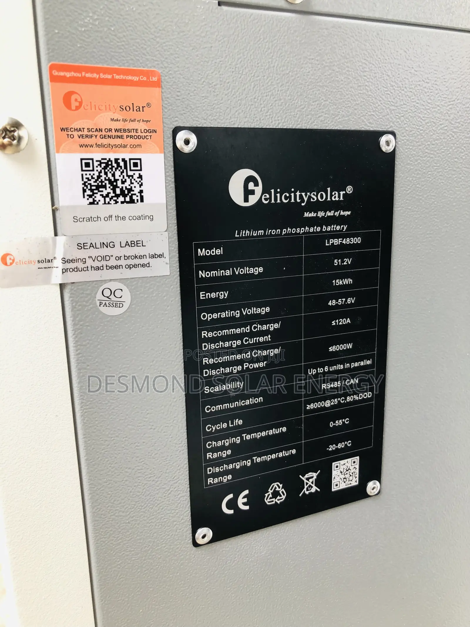 15kwh Felicity Solar Lithium Ion Batteries Available Now