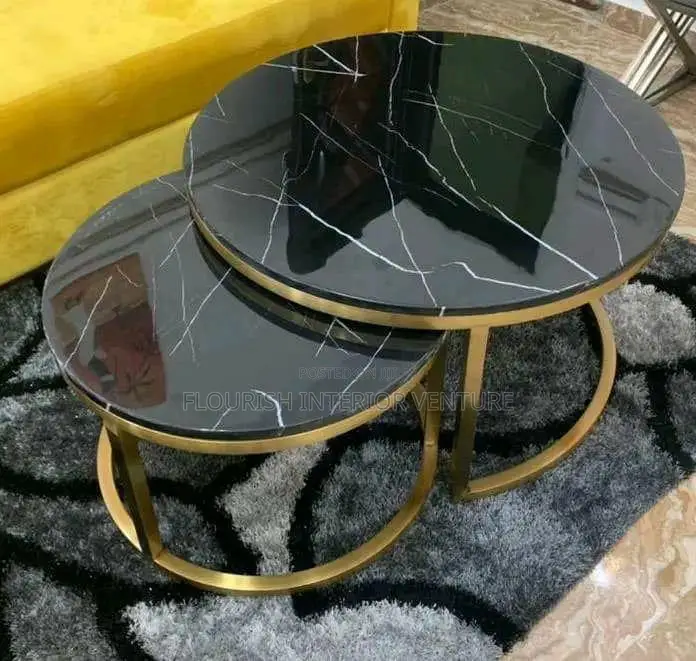 Imported Quality Marble Center Table 2in1