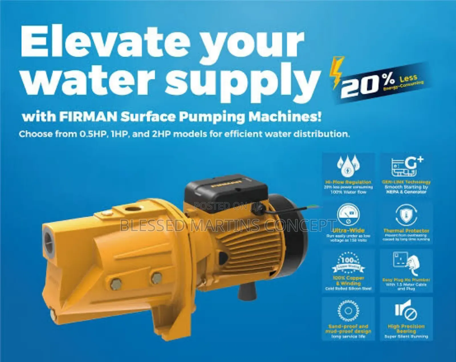 2hp Firman Pumping Machine Surface