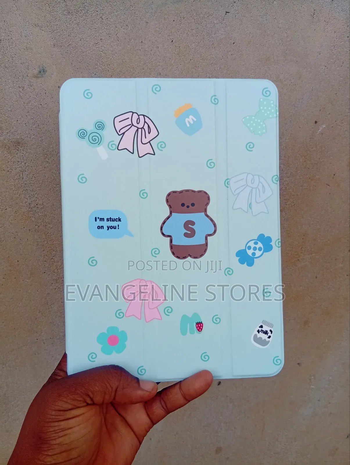 iPad Mini 1 2 3 4 and 5 Cute Cartoon Leather Case