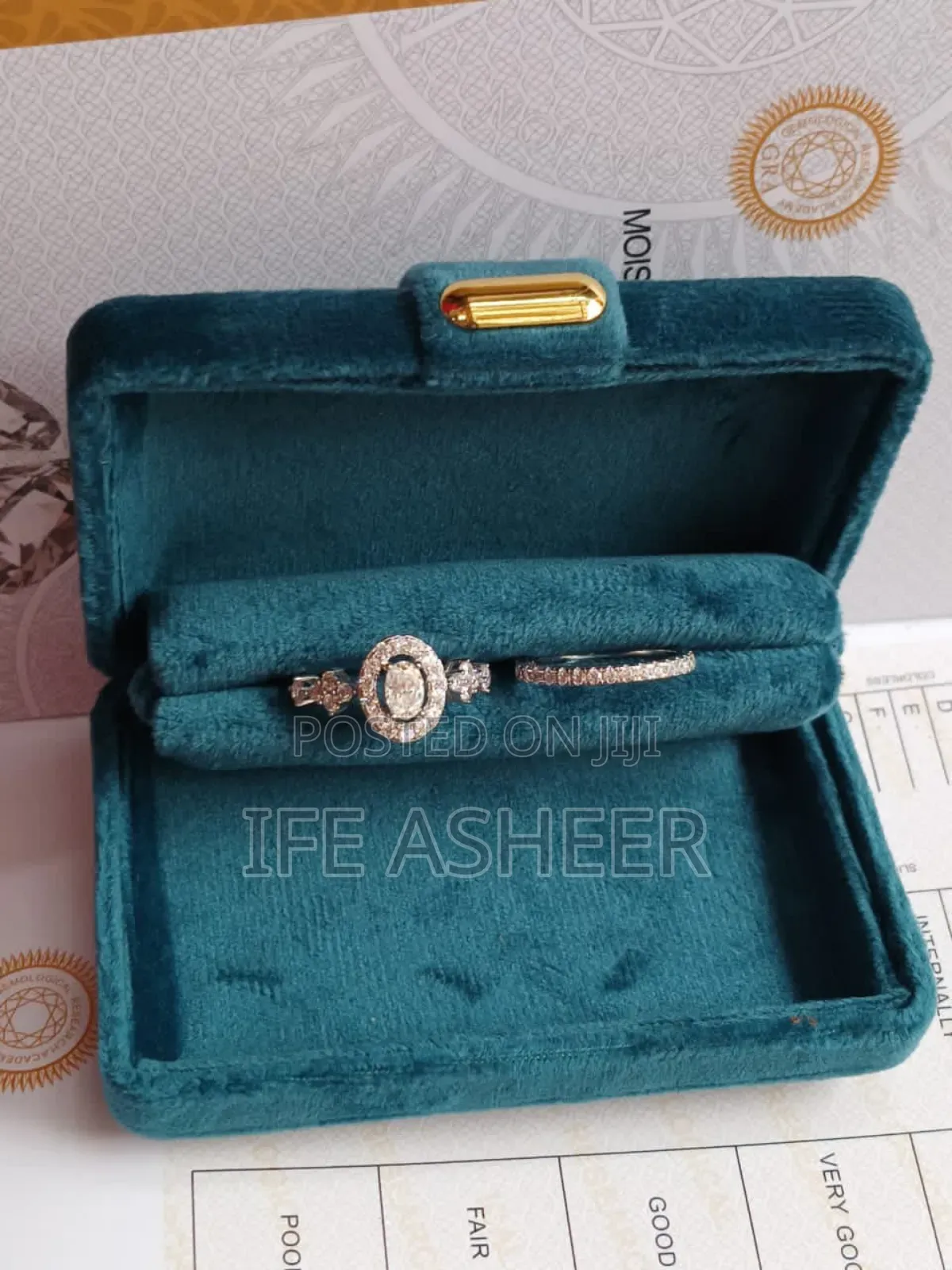 Brides Mossanite Diamond Wedding Ring