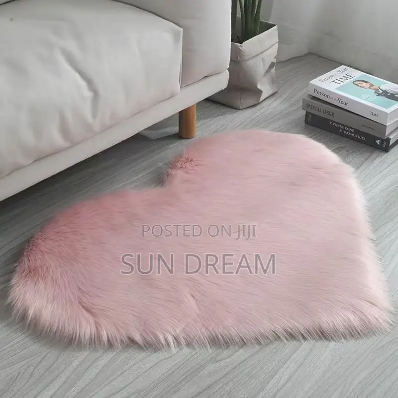 Heart Furry Mat Doormat Home Decoration Fluffy Mats Gift