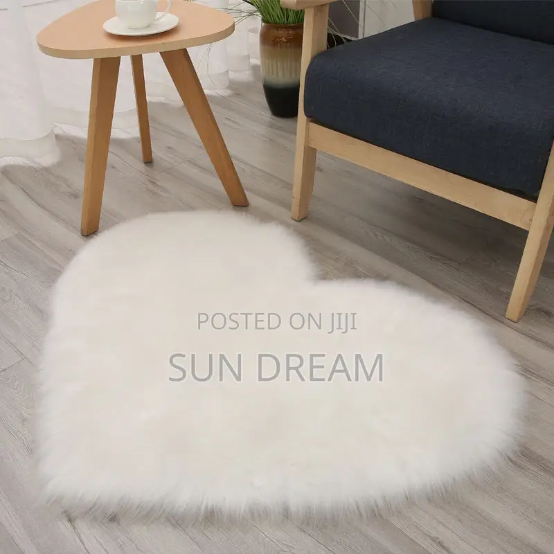 Heart Furry Mat Doormat Home Decoration Fluffy Mats Gift