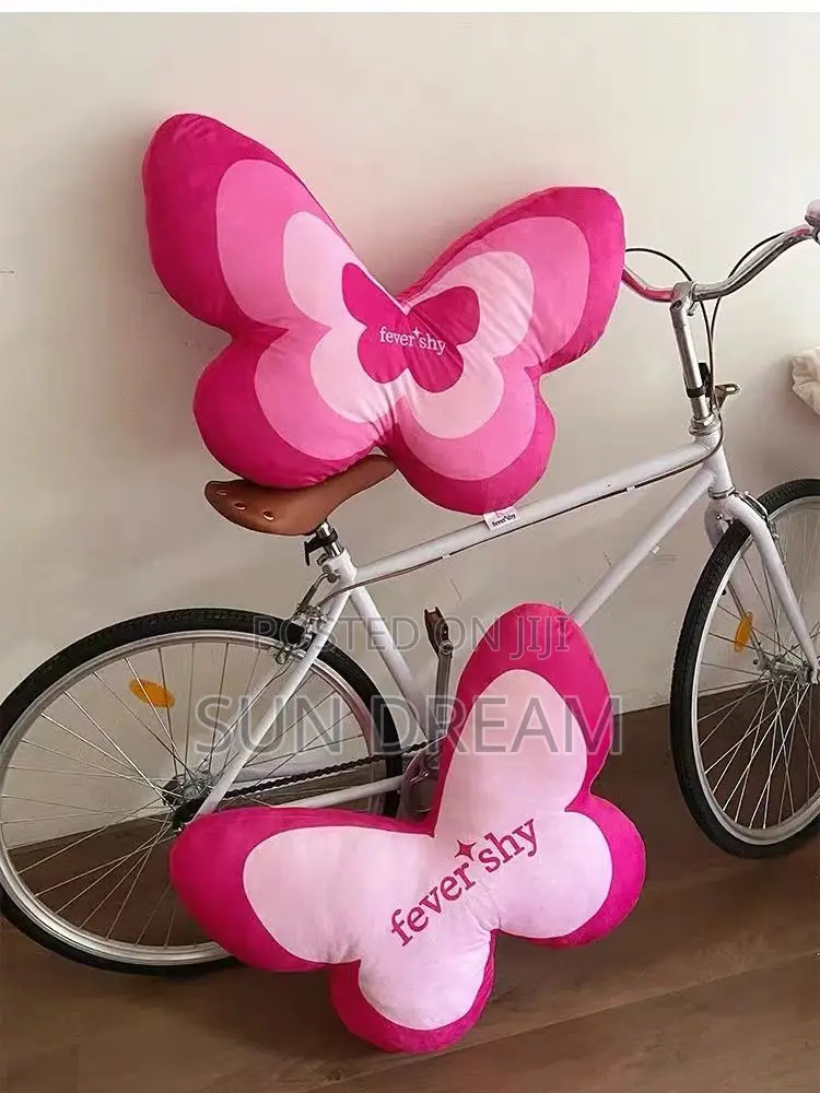 Butterfly Decoration Cushion Seat Cushion Pink Pillow Girl Gift