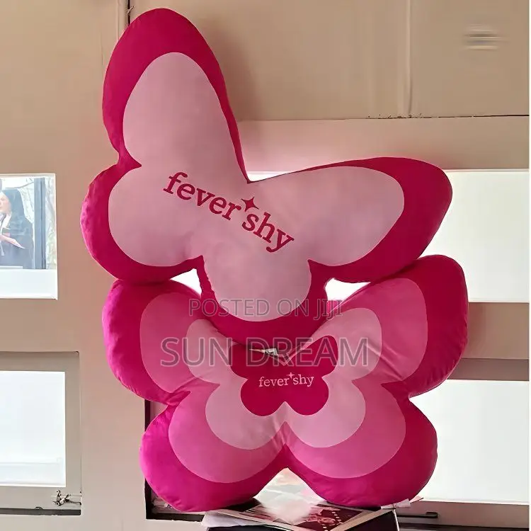 Butterfly Decoration Cushion Seat Cushion Pink Pillow Girl Gift