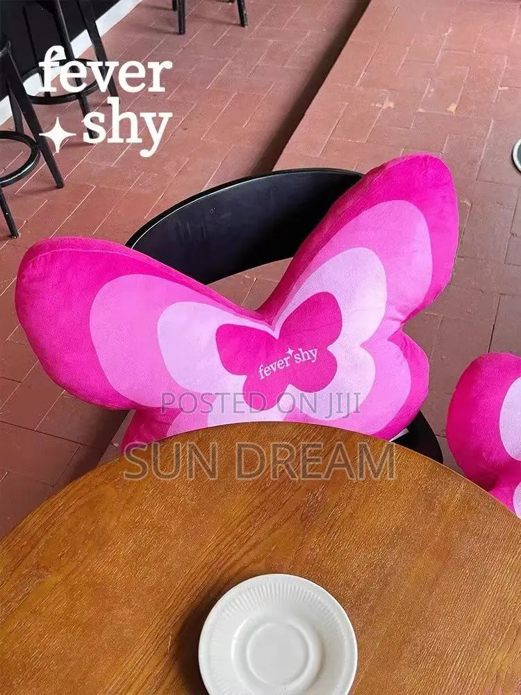 Butterfly Decoration Cushion Seat Cushion Pink Pillow Girl Gift