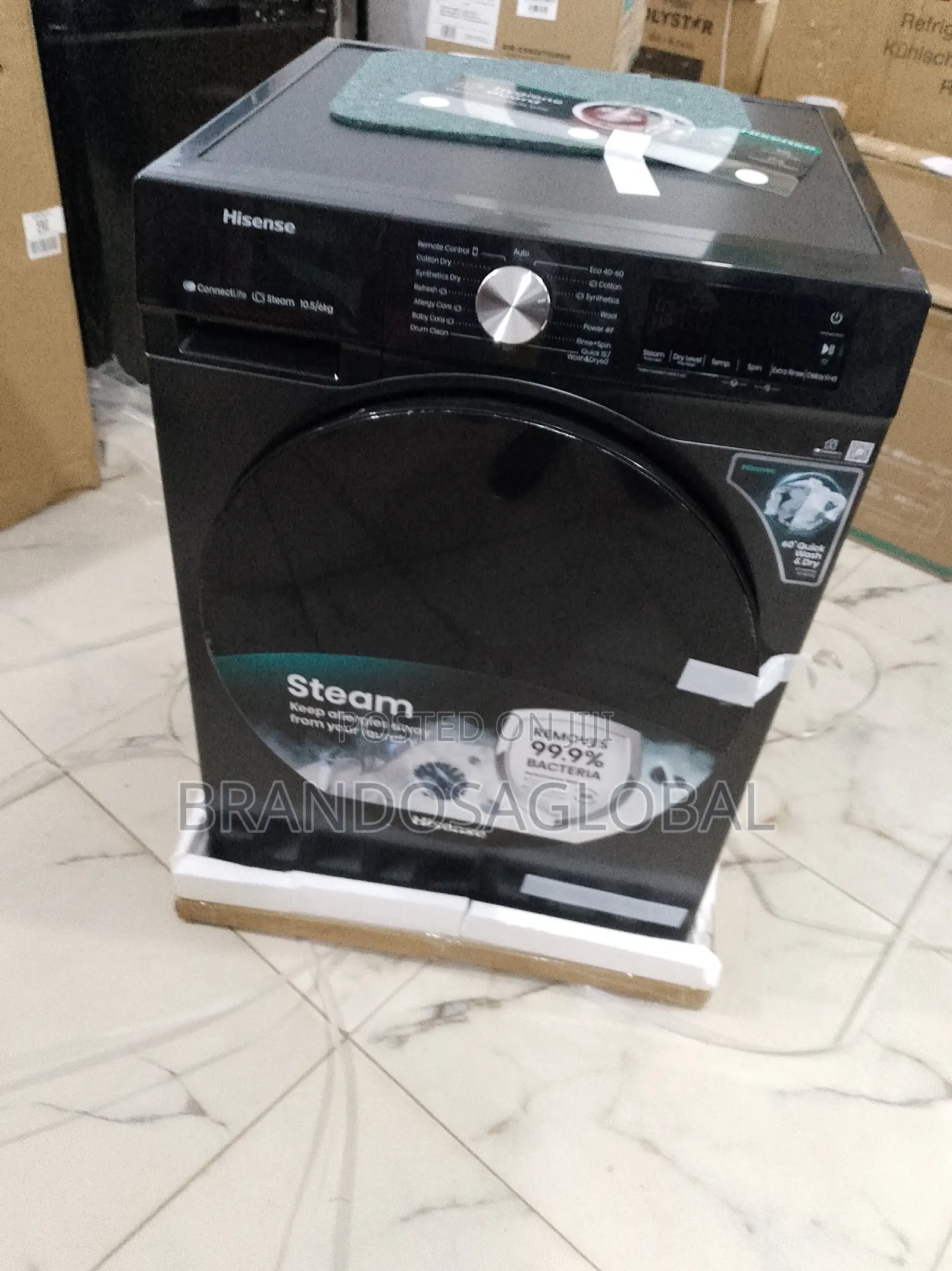 Hisense Wash‐ ‐Dry 10.5kg Wash / 6kg Dry – Brand New With Accessories
