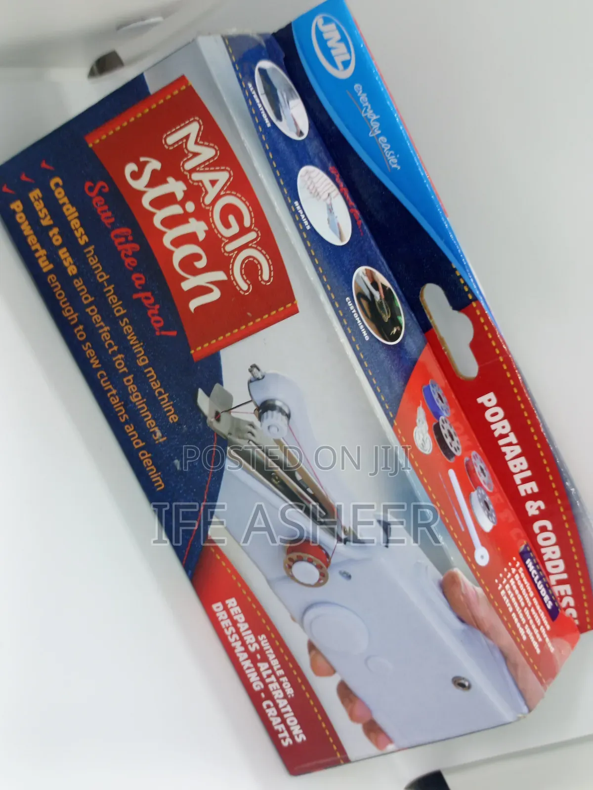 Portable And Cordless Handheld Sewing Machine