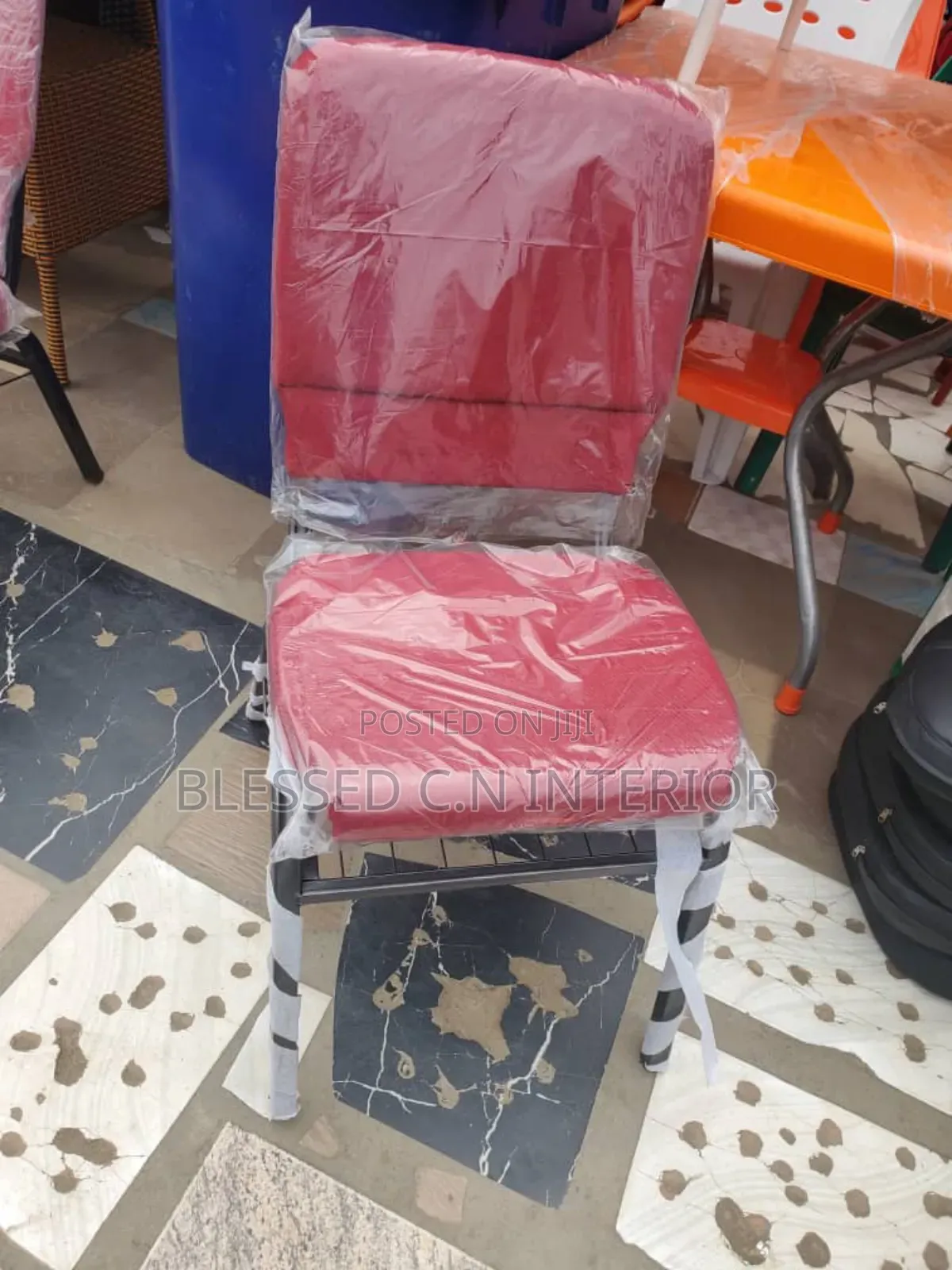 Red Colour Church Chair