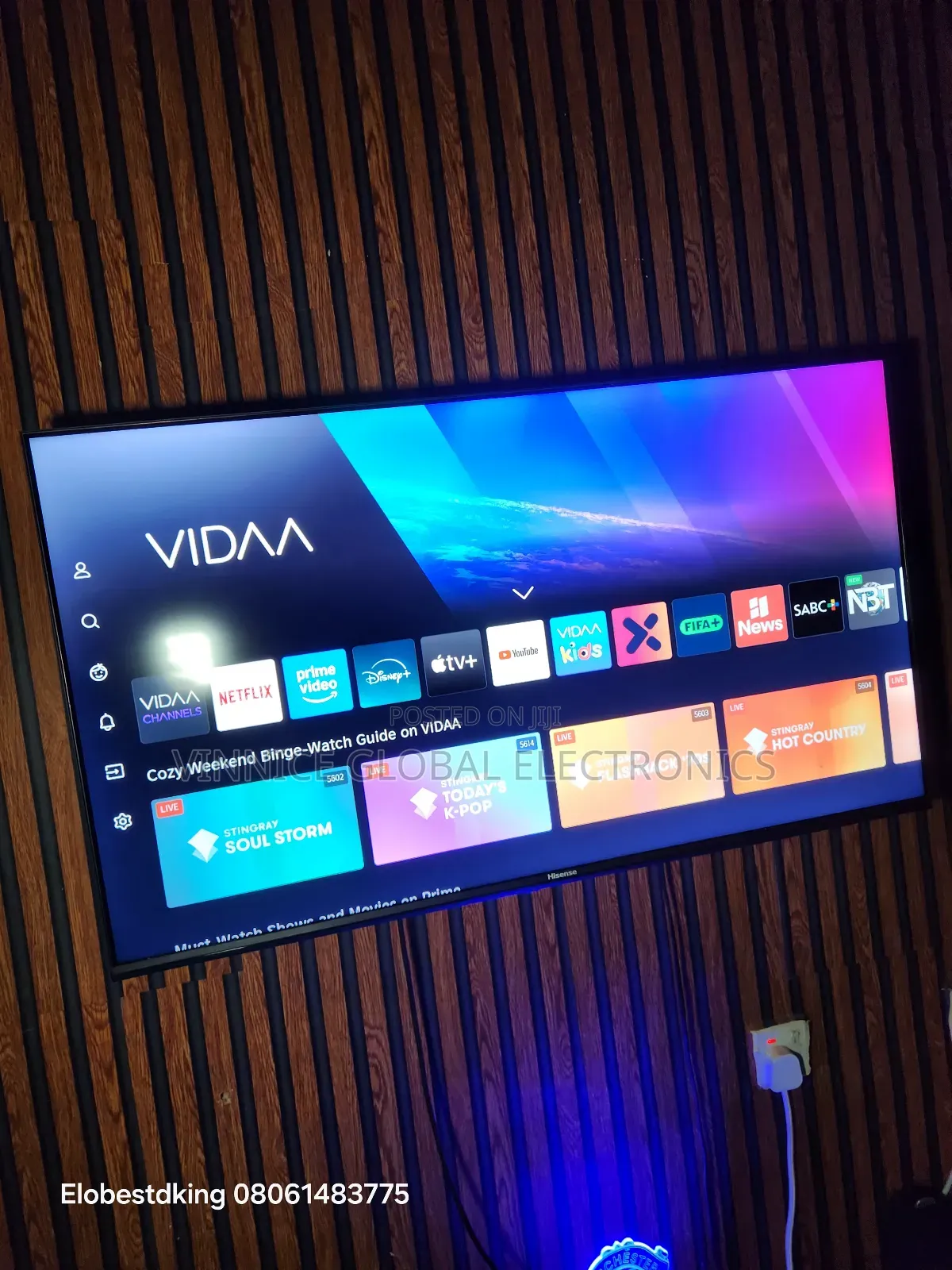 Hisense 43inches Smart Television Powered by Vidaa 2 Years Warranty