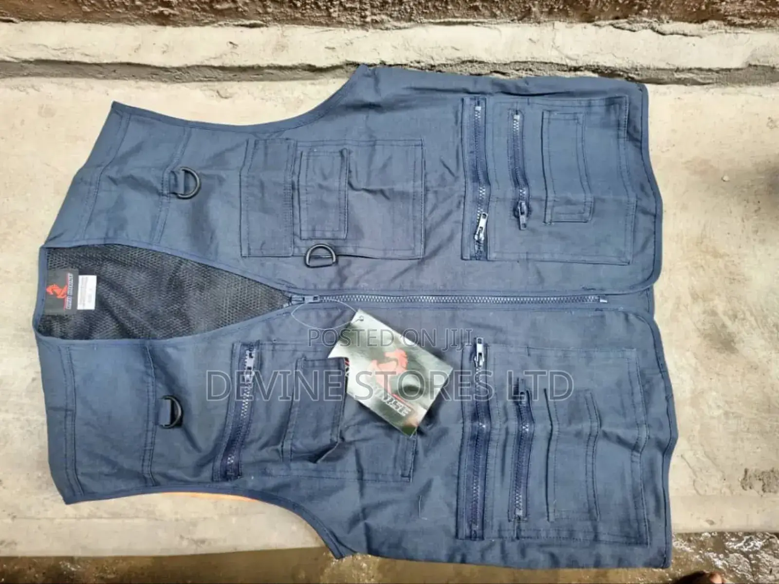 Navy Blue Camera Man Jacket