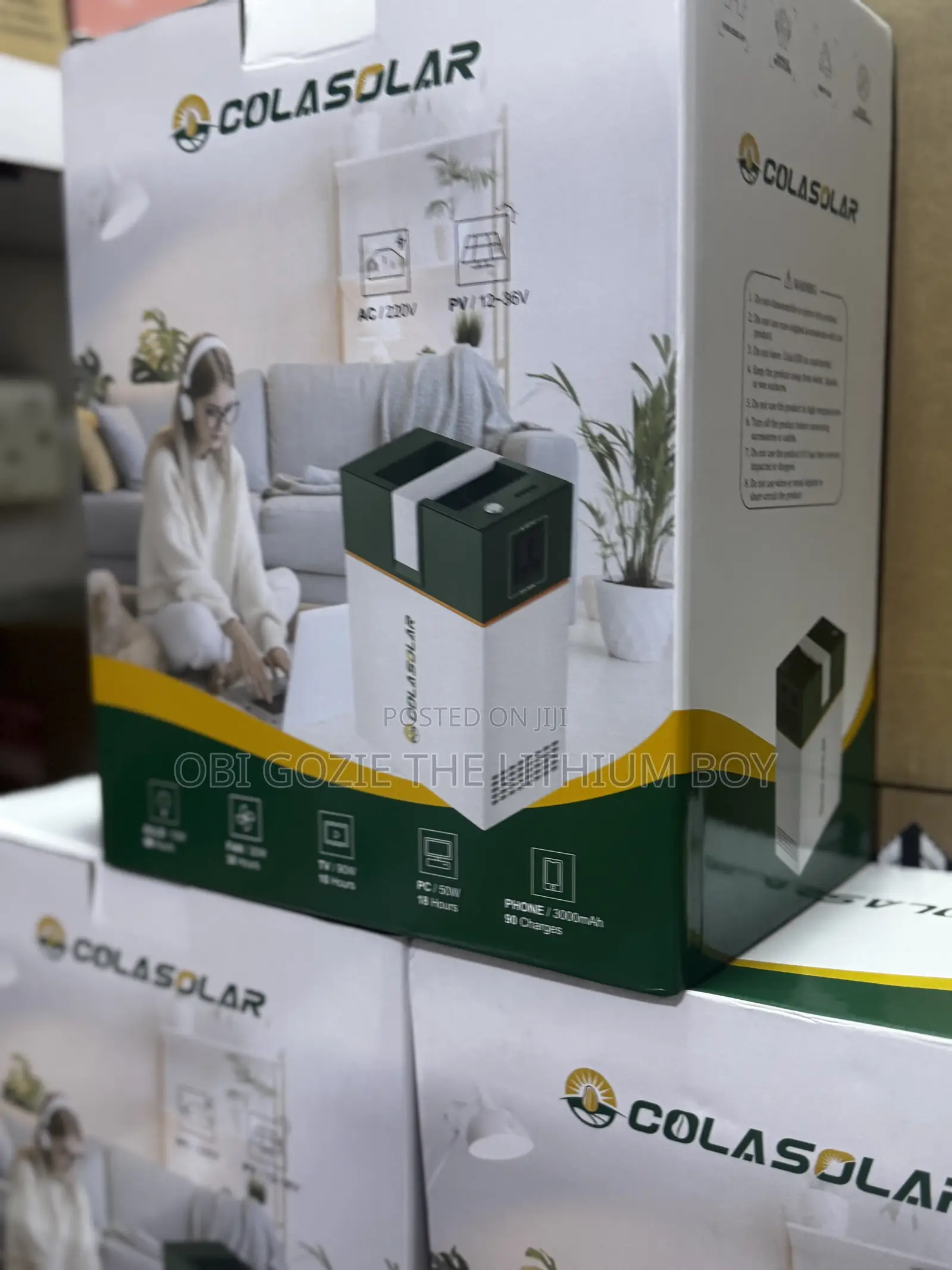 1kwh Cola Solar Lithium Battery Solar Power Station Built With 1000kwh