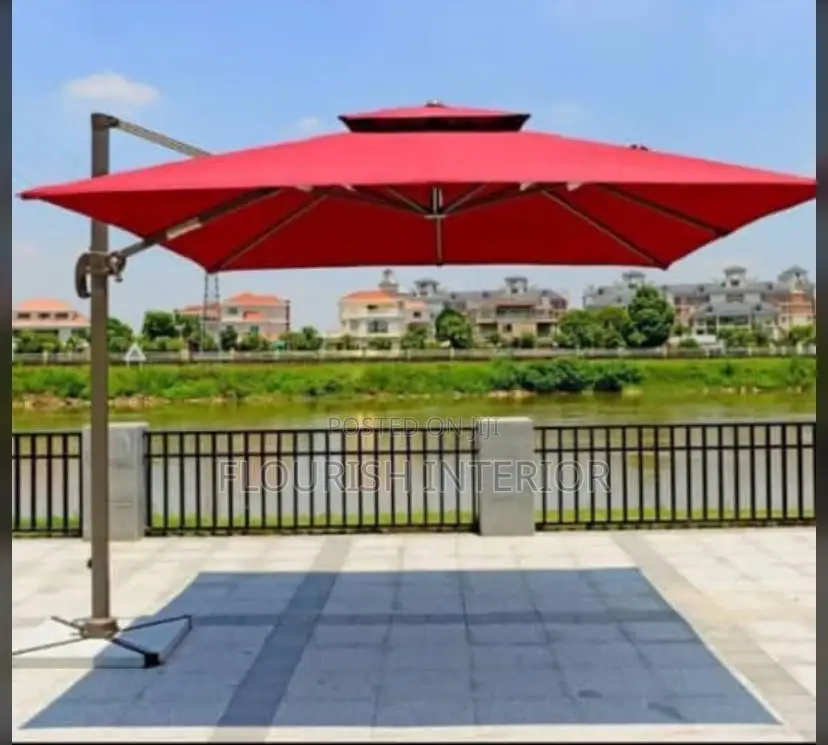 High Quality Imported Outdoor Umbrella With Marble Base