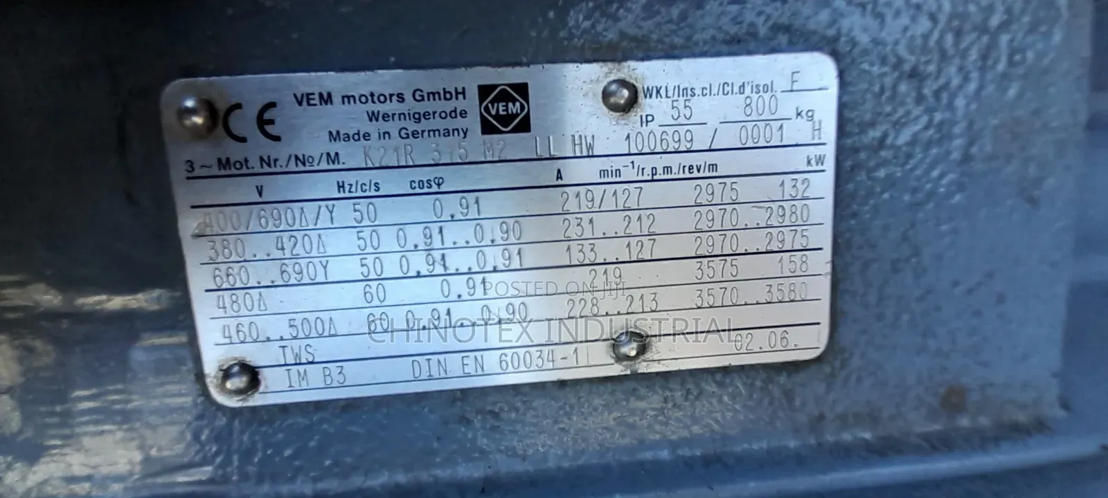 177hp/132kw High Speed Electric Motor Vem ( High Quality Motor)
