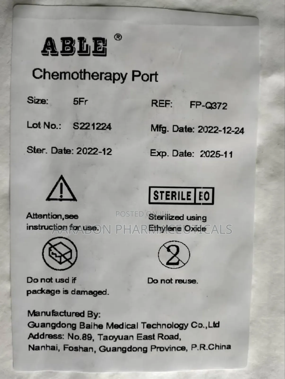 Chemoport for Chemotherapeutic Medication