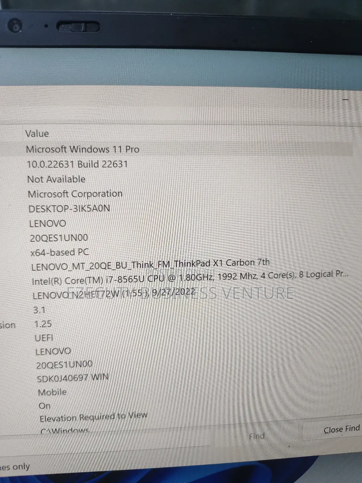Laptop Lenovo ThinkPad X1 Carbon 16GB Intel Core I7 SSD 256GB