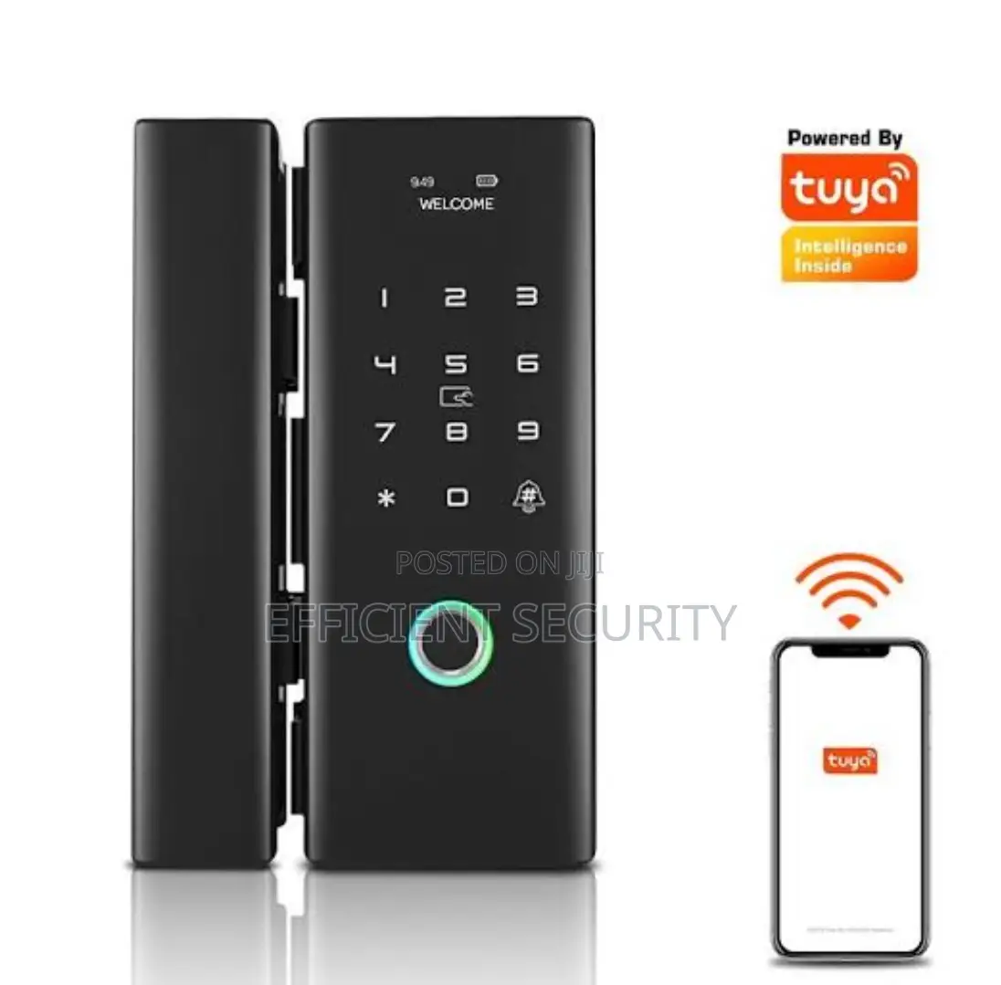 Tuya Smart Glass Door Lock For Office