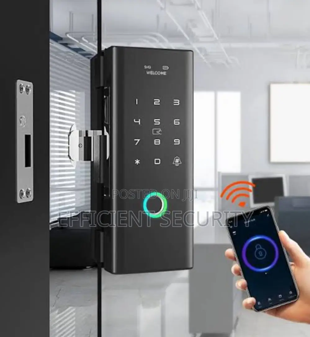 Tuya Smart Glass Door Lock For Office