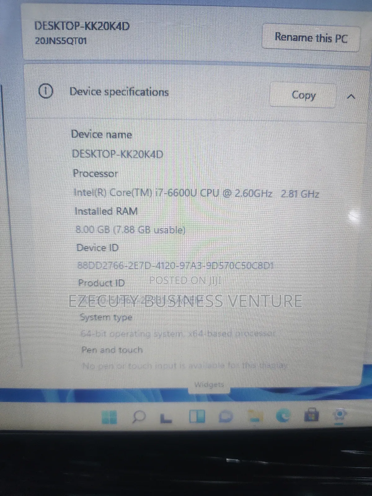 Laptop Lenovo ThinkPad T470 8GB Intel Core I7 SSD 256GB