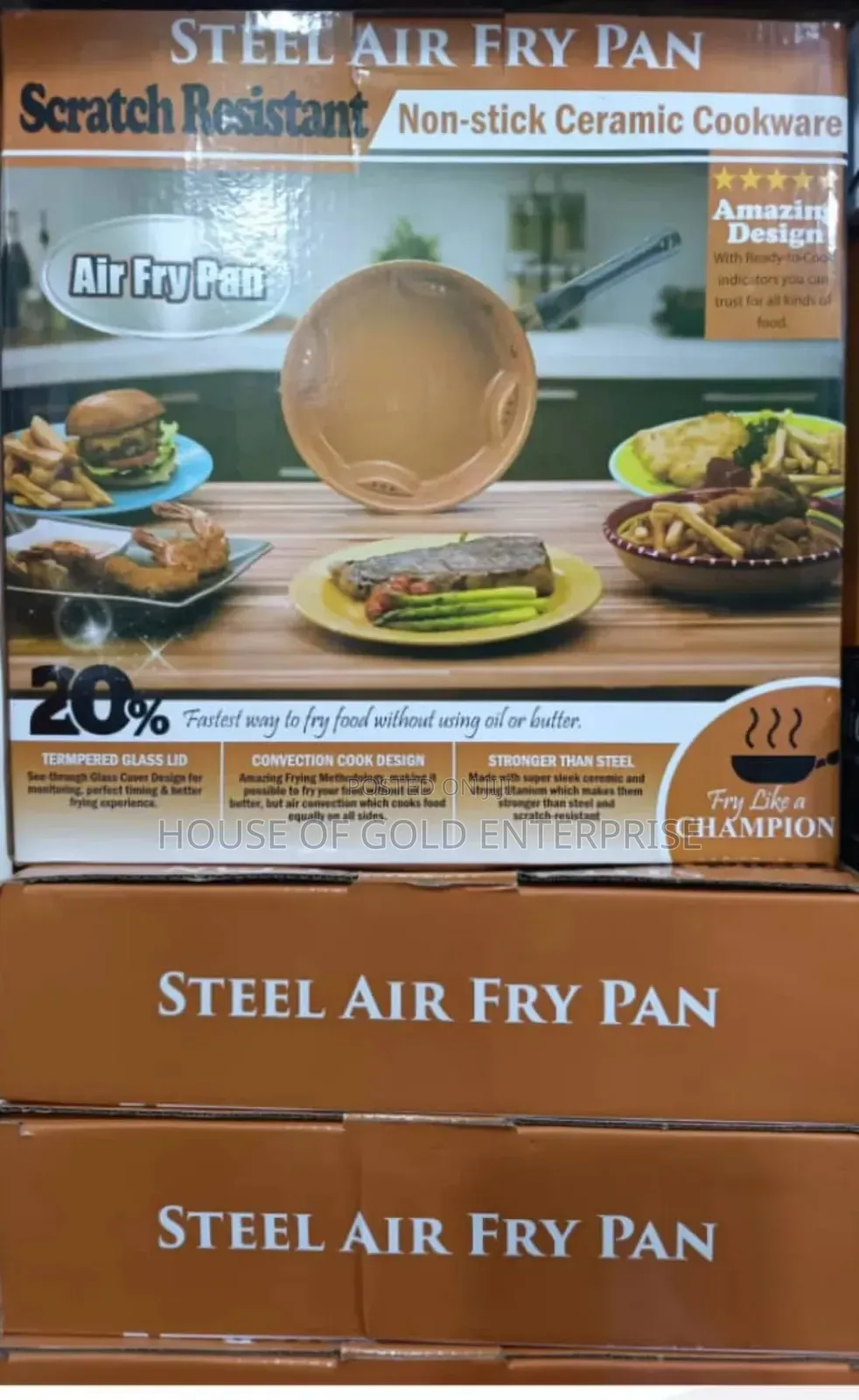 Steel Air Fry Pan