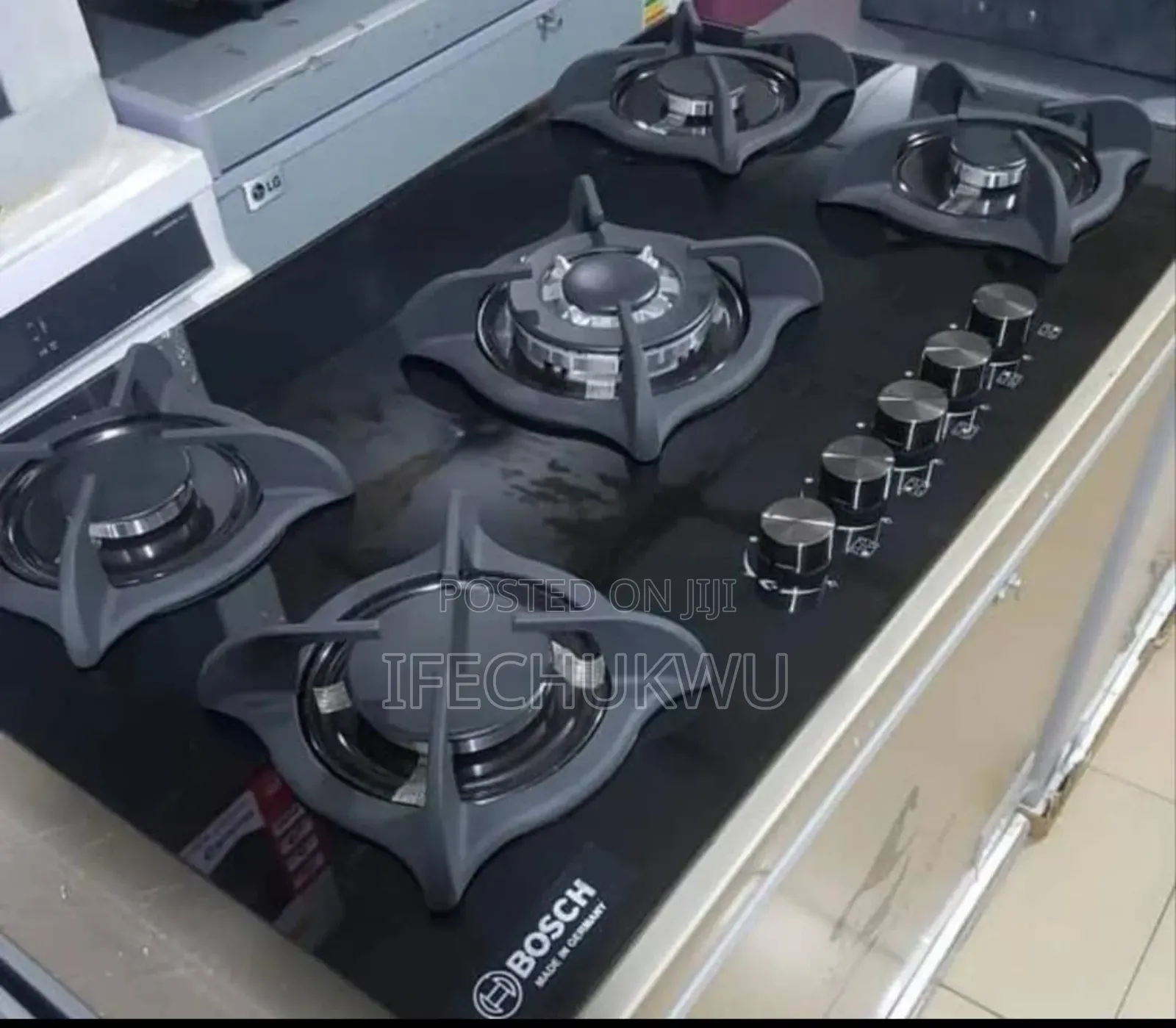 Bosch 60x90cm (%Copper) 5 Burners Automatic Gas Cooker Hob 60x90cm