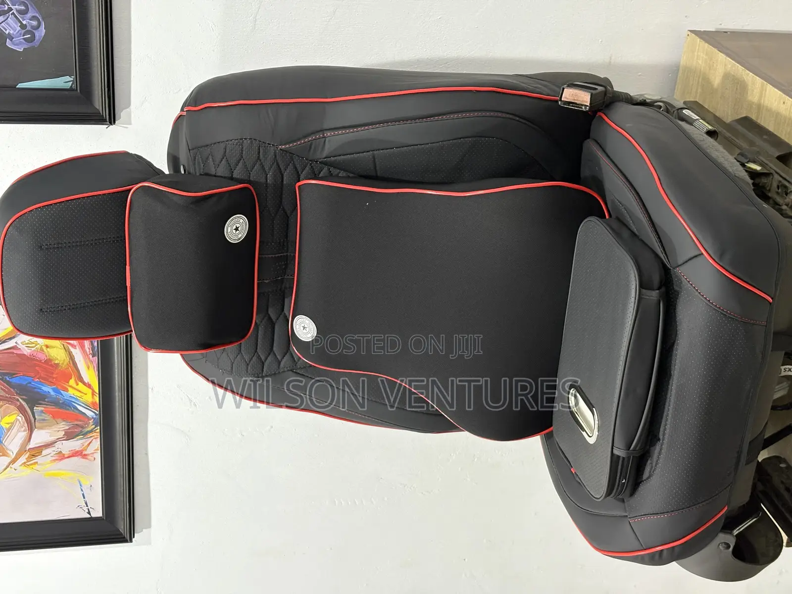 5 Seater Leather Car Seat Cover With Arm Rest Cover
