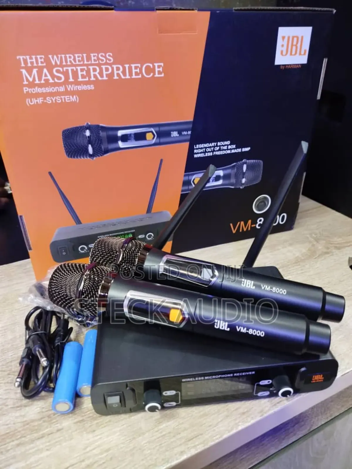 Vm8000 JBL Dual Handle Rechargeable Wireless Microphone