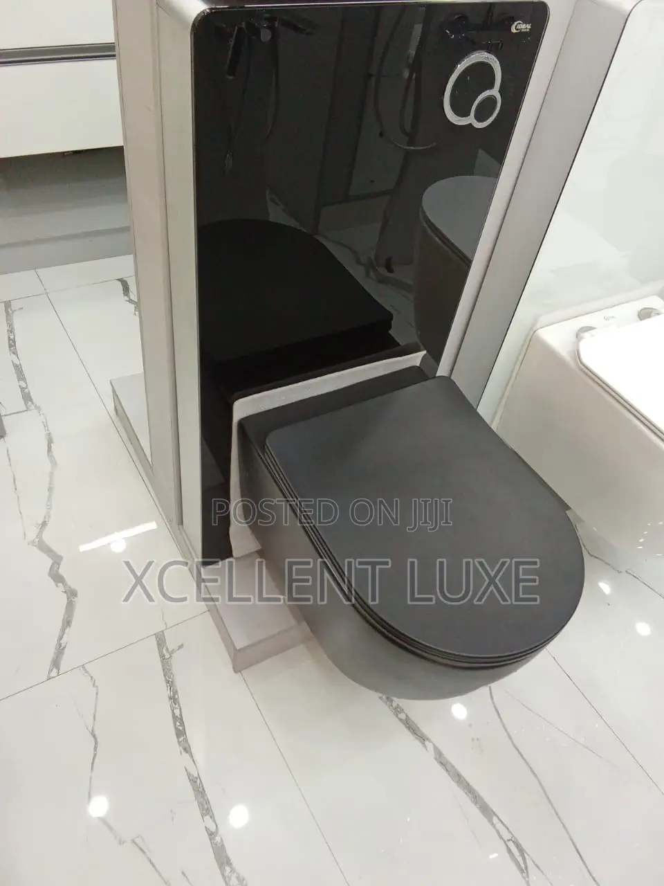 Wall Hung Water Closet With Surface Tank (Matt Black)