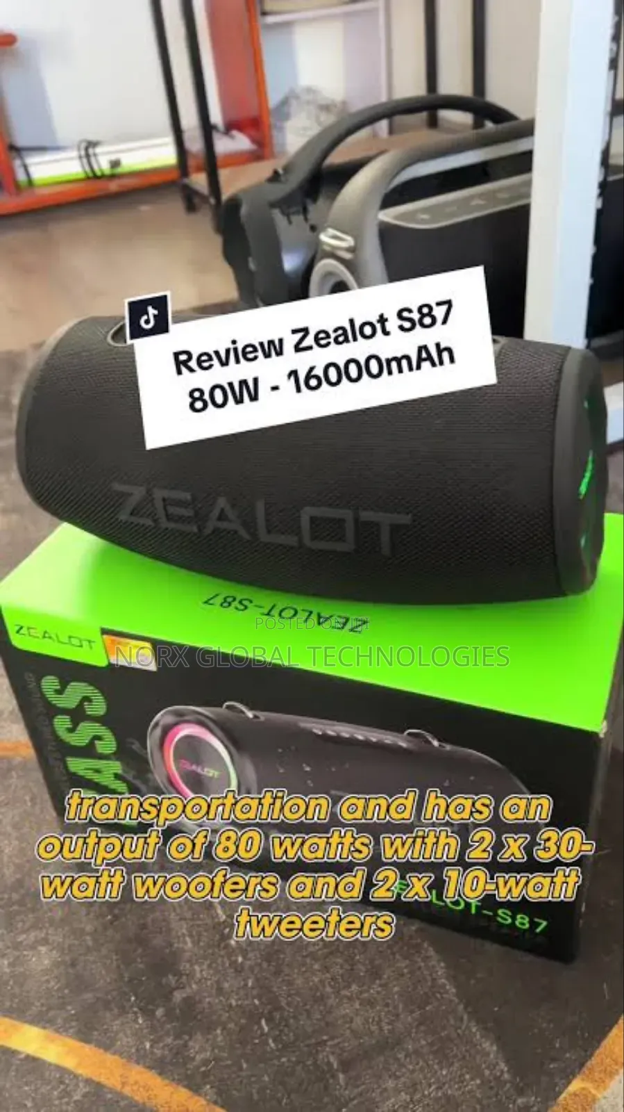 Zealot S97 80watt Bluetooth Speaker