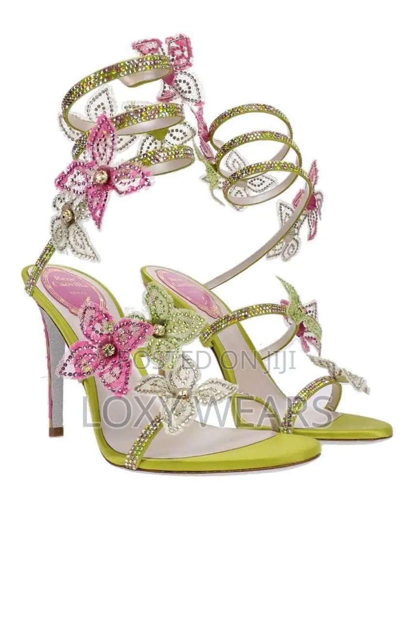 Elegant Women Snake Ankle Strap High Heel Sandals