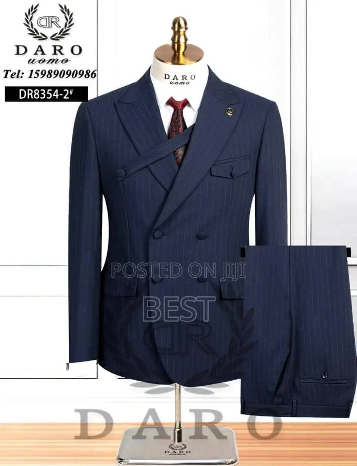 Men's Classic Italian Luxury Double Breasted Fashion Suit
