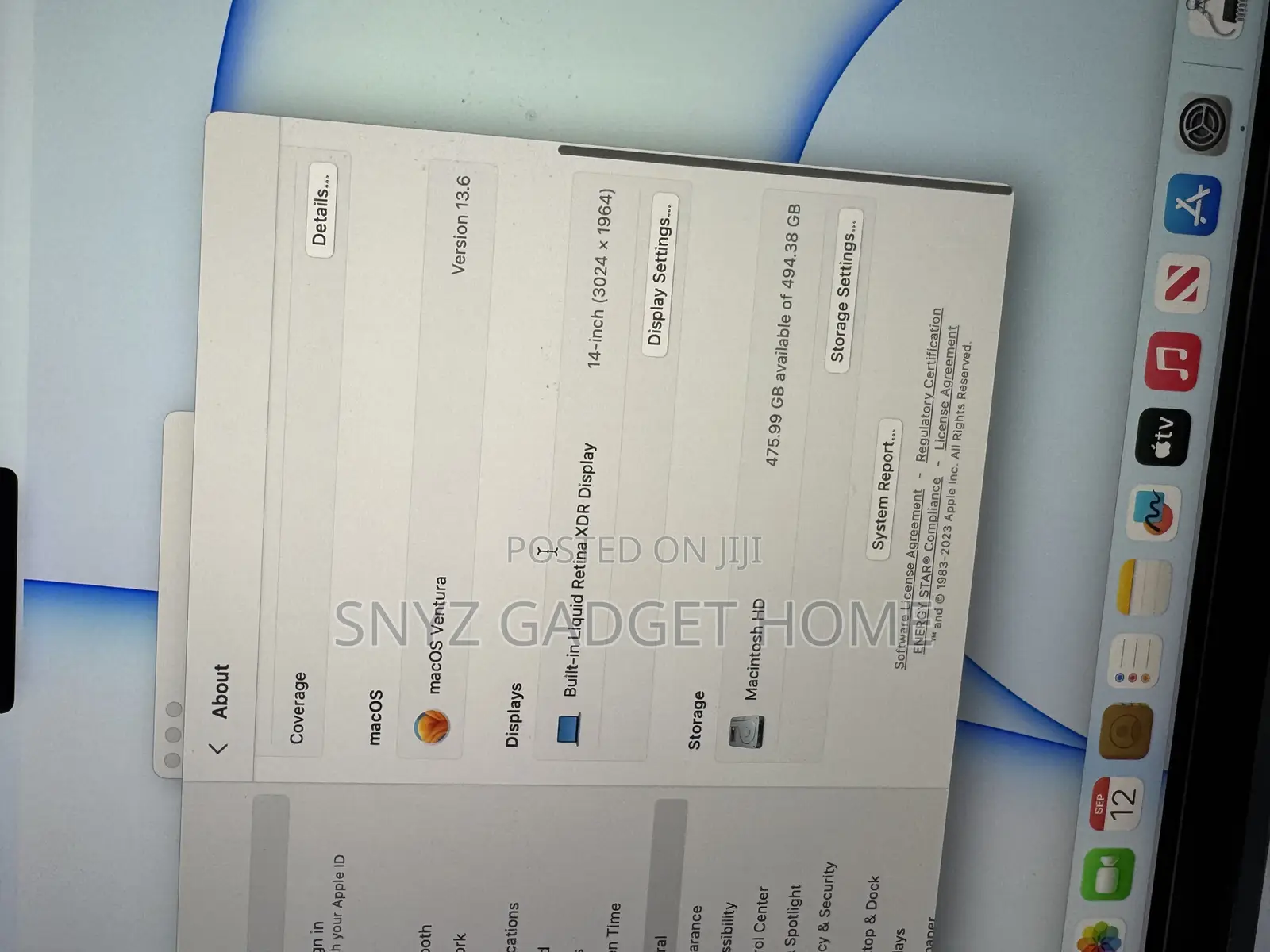 Laptop Apple MacBook Pro 2021 M1 16GB Apple M1 Pro SSD 500GB