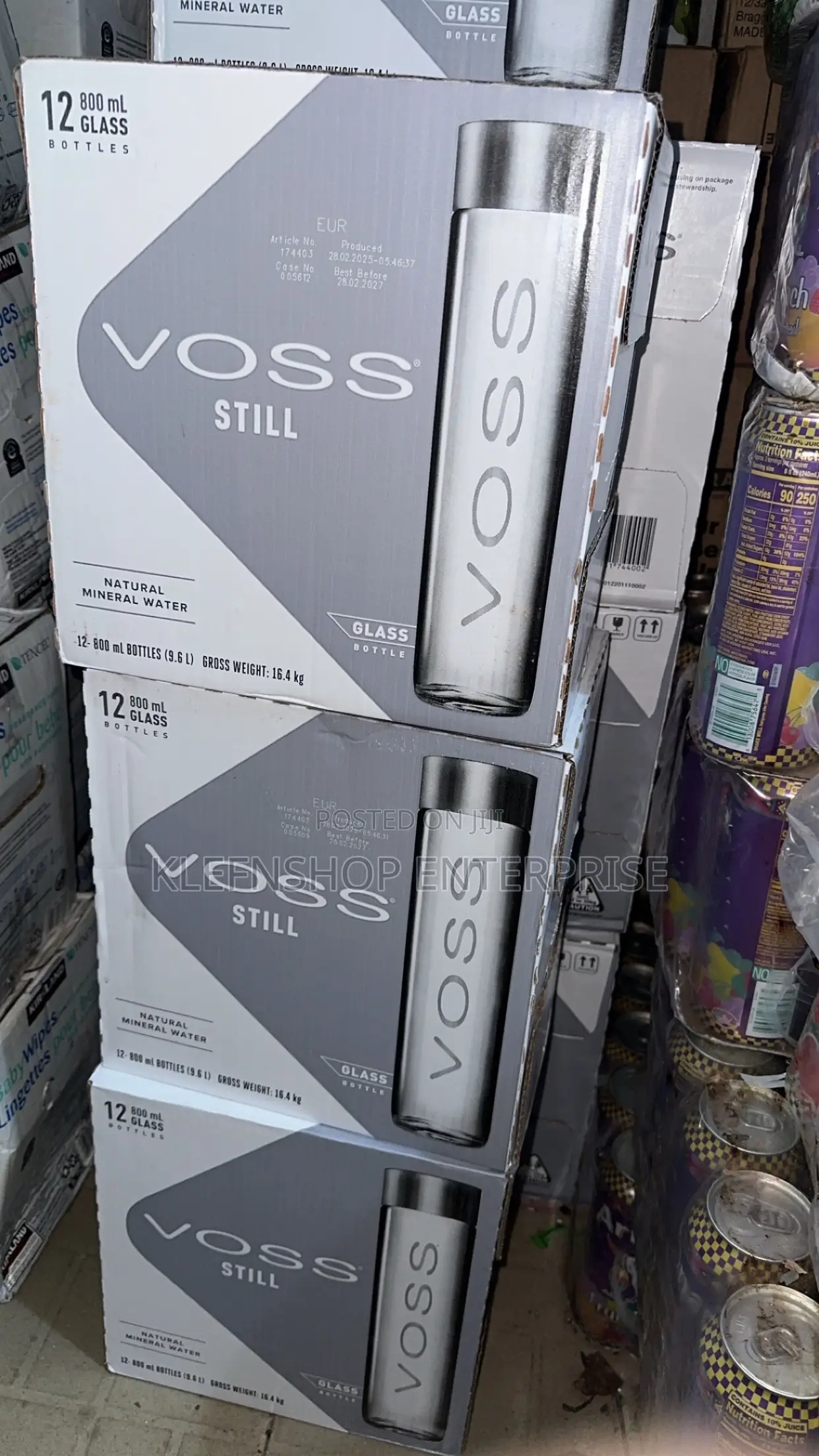 Voss Still 800ml X 12 Bottles