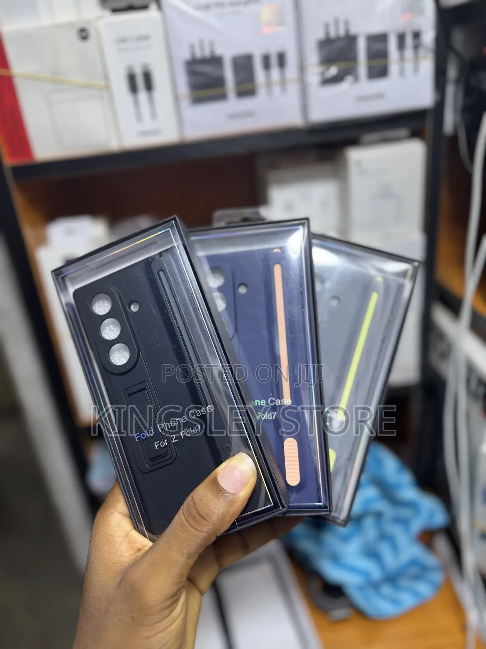 Samsun Z Fold 7 Hinge Protection and Stand Built in Screen Protector