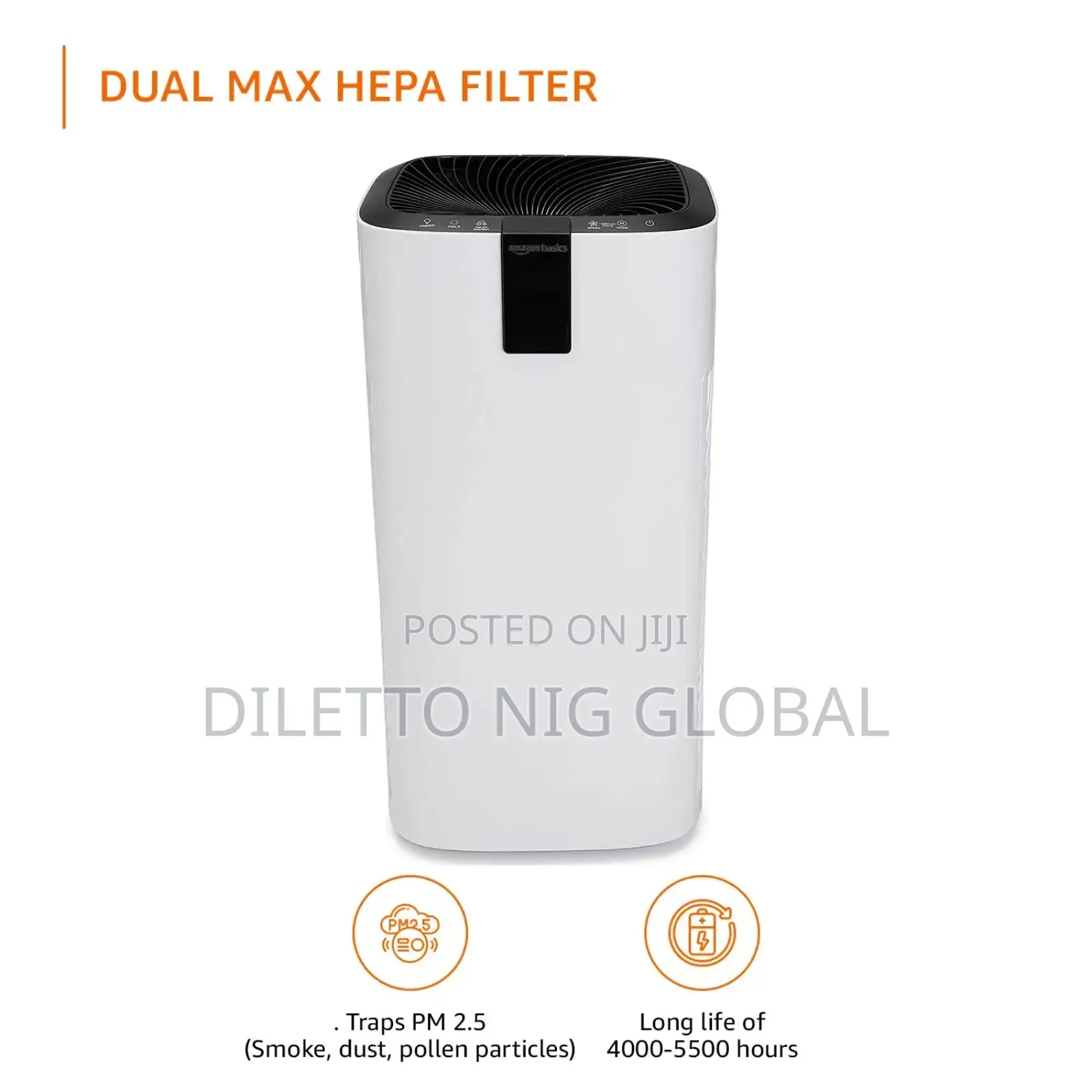 Amazon Basics Air Purifier With Dual Max Hepa Filter 700 Sqft