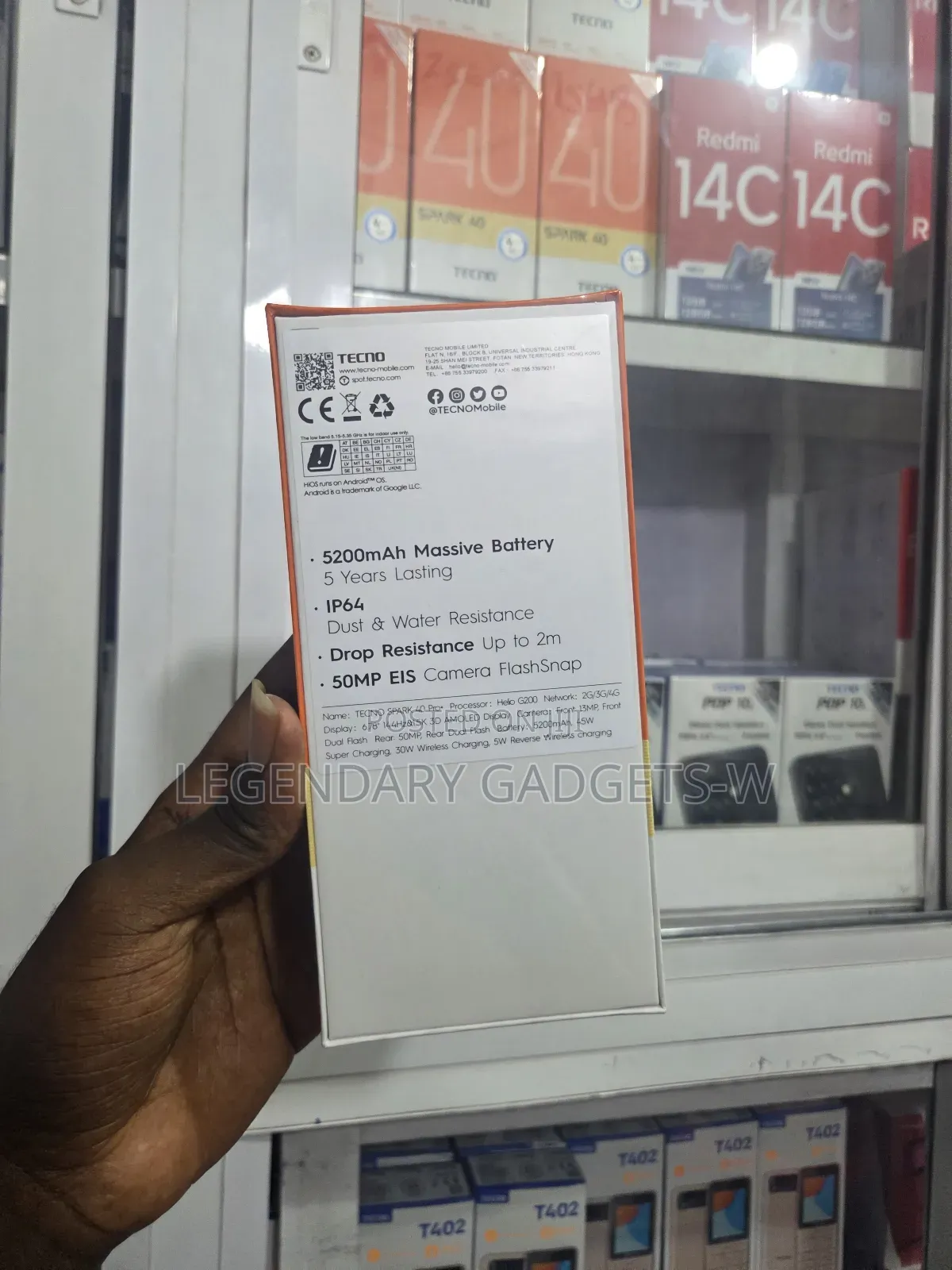 New Tecno Spark 40 Pro+ 256 GB Gray