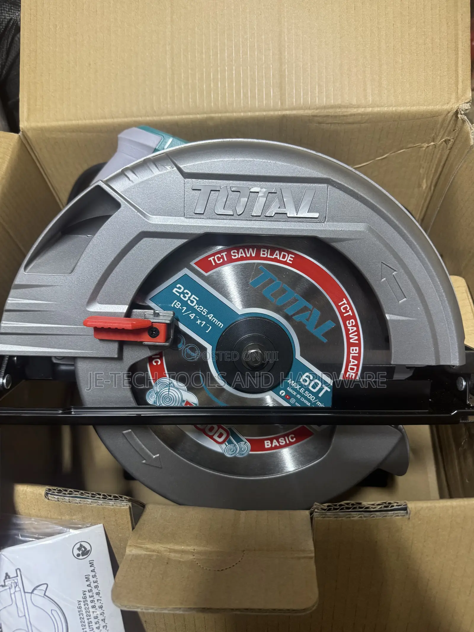 9-1/4" Total Circular Saw With Total Tct Saw Blade