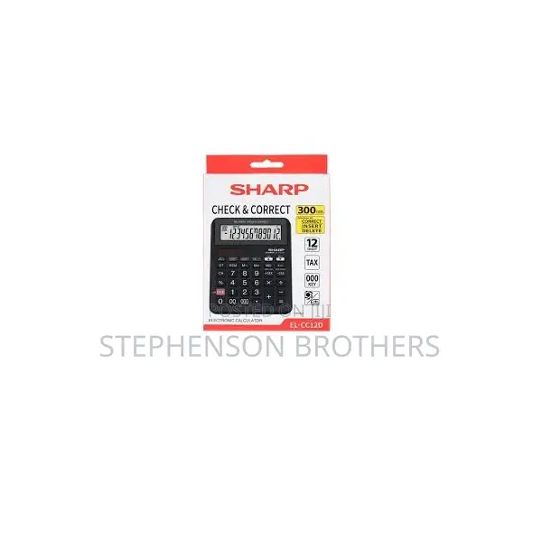 Sharp El-Cc12d Checkcorrect Desk Calculator