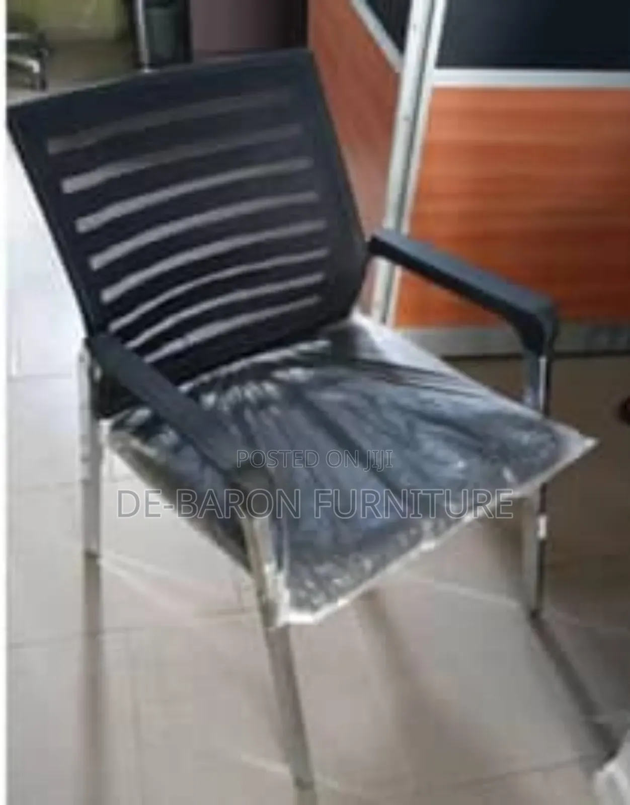 Stainless Mesh 4leg Visitor Chair