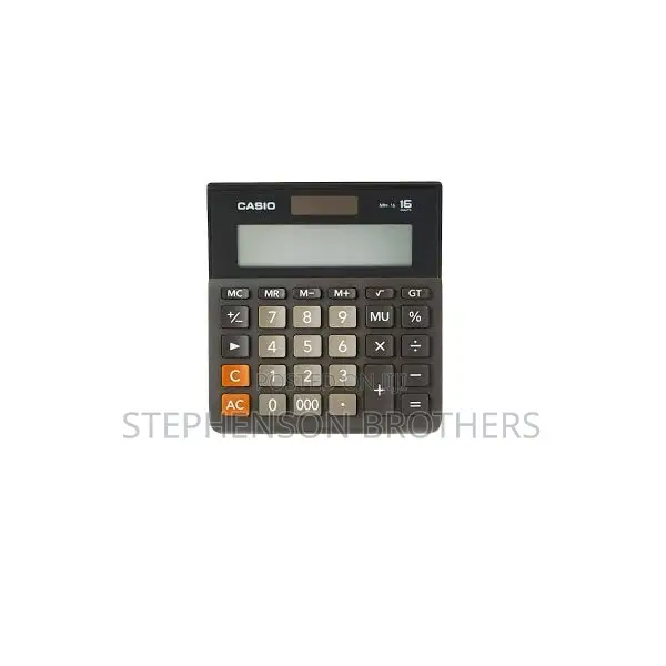 Casio Mh-16-Bk 16-Digit Desktop Calculator, Black