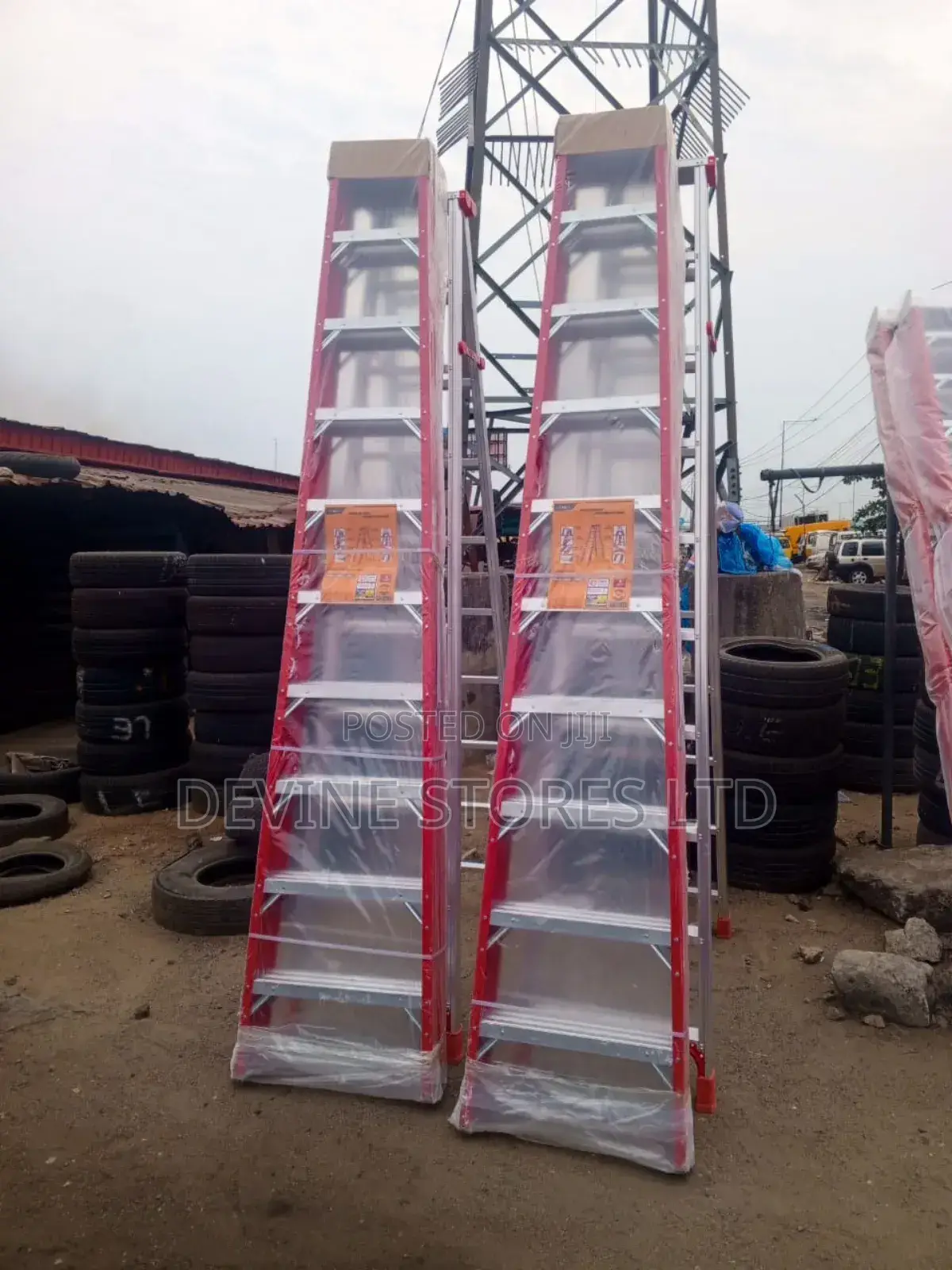 10 Steps Fiberglass a Ladder(10ft)
