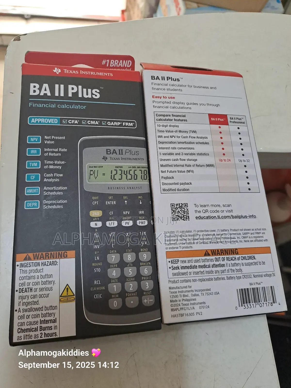 Texas Instruments Ba Ii Plus Financial Calculator