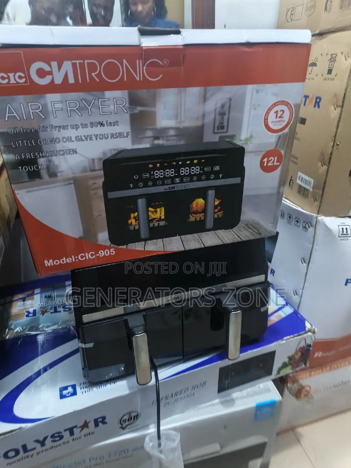 Cntronic Cic-905 Airfryer 12l With Accessories