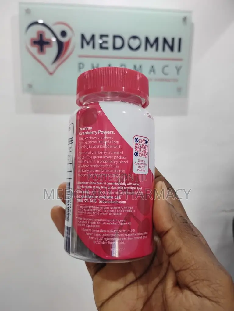 Azo Cranberry Gummies – Urinary Tract Health (40 Gummies)